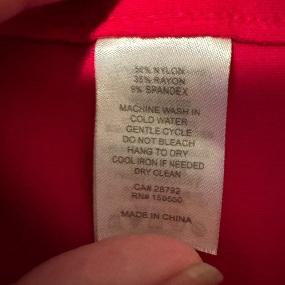 Carolina Belle open front Deep Pink Jacket Blazer EUC Size Small - Picture 9 of 9